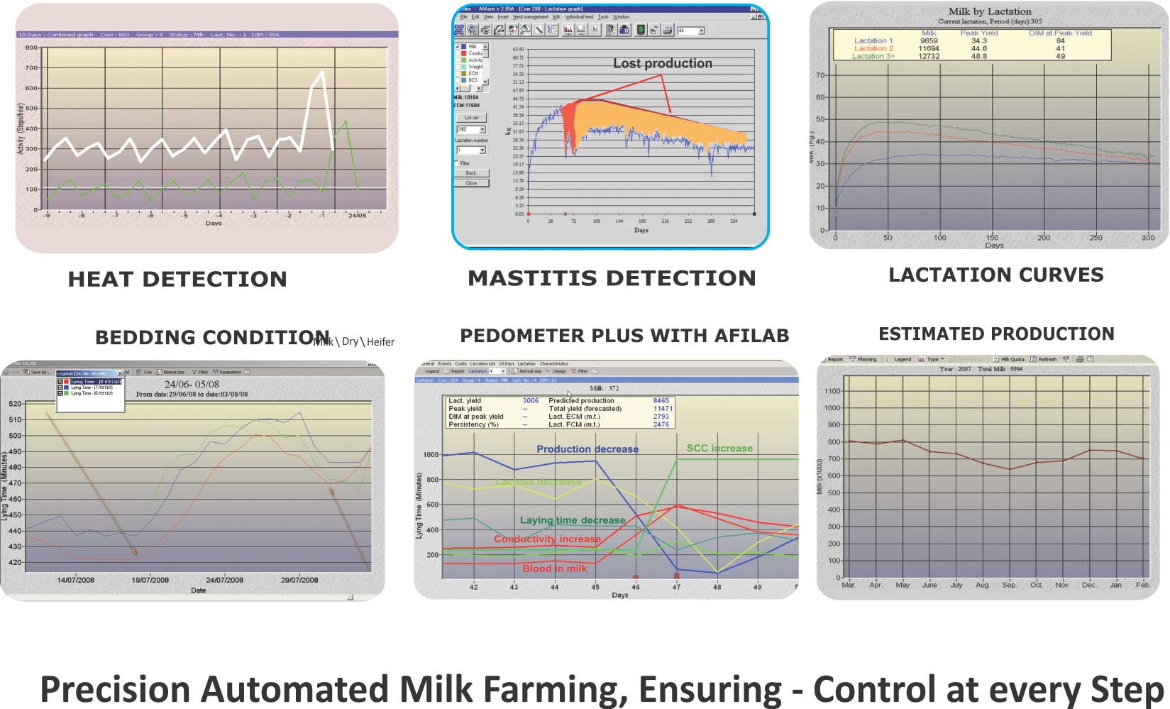 Afimilk Milk Farming Software Calculation Graph