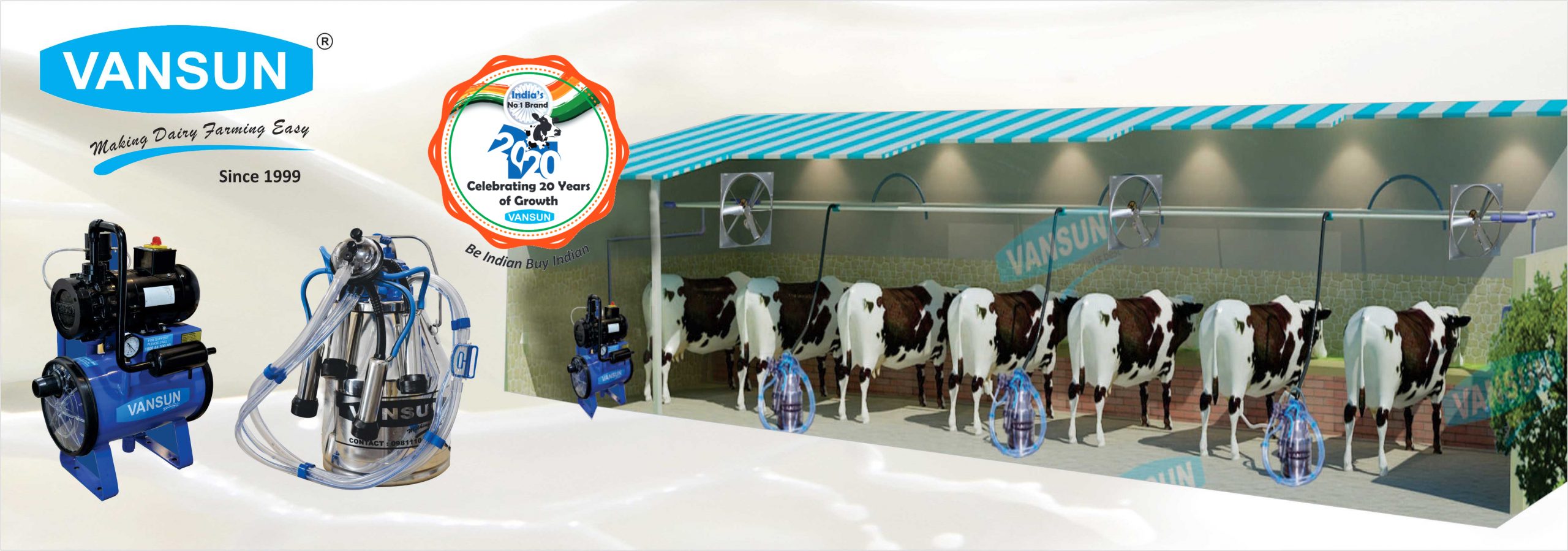 Bucket Milking Machine - Vansun